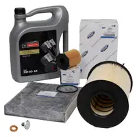 ORIGINAL Ford inspection kit + 5 L engine oil 5W30 for FOCUS / C-MAX (DM2) 1.6 TDCi