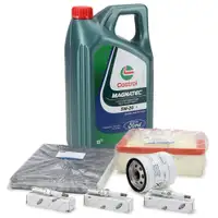 ORIGINAL Ford filter set + 5L 5W20 engine oil + 3x spark plugs B-Max Fiesta 6 MK6 1.0 EcoBoost