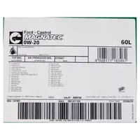 60L 60 Liter ORIGINAL Ford CASTROL MAGNATEC 0W20 Motor&ouml;l WSS-M2C954-A1 15F308