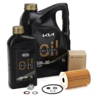 6L ORIGINAL HYUNDAI KIA 5W-30 A5/B5 Motoröl + Ölfilter i10 i20 i30 i40 Cee'D Rio Sportage