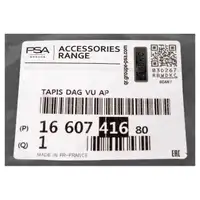 ORIGINAL Peugeot rubber mats Car mats Partner Rifter front 2-piece 1685019480