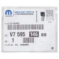 ORIGINAL Peugeot Citroen MOPAR Solenoid Valve Fuel Line 308 1 2 C4 1 2 V759514680