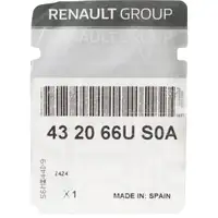 ORIGINAL Renault Bremsscheiben Satz Austral Espace 6 Rafale 1.2 E-TECH hinten 432066US0A