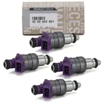 4x ORIGINAL Renault Einspritzventil Clio 1 2 Kangoo Twingo 1 1.2 16V 54-75 PS 8200603801