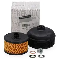 ORIGINAL RENAULT Ölfilter + Deckel + Schraube Clio 4 5 Megane 3 4 Scenic 3 4 Twingo 3