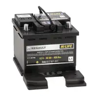 ORIGINAL Renault Dacia Autobatterie Batterie Hi-LIFE 12V 50Ah 420A 7711947963