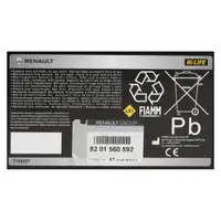 ORIGINAL Renault Autobatterie Batterie Starterbatterie 12V 40Ah 330A Twingo 3 8201560592