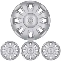 4x ORIGINAL Renault Radkappe Radblende JAGUNSO 15 Zoll Silber Grand / Modus 8200231125