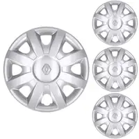 4x ORIGINAL Renault Radkappe Radblende OLIGO 15 Zoll Silber MODUS 8200659145