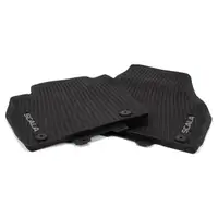 ORIGINAL Skoda rubber mats Floor mats Car mats Scala PR-K8R front 657061502