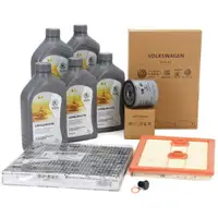 ORIGINAL SKODA filter set + 5L 0W30 engine oil Octavia 3 Superb 3 Kodiaq Fabia 3 1.2/1.4 TSI