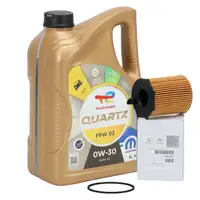 5L 5 liters TOTAL QUARTZ INEO FIRST 0W-30 + ORIGINAL PSA oil filter 1109.AY
