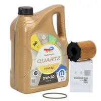 5L ORIGINAL Mopar TOTAL QUARTZ FPW 02 0W-30 Motoer&ouml;l + PSA &Ouml;lfilter 1610693780
