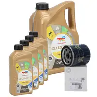 9L 9 Liter TOTAL QUARTZ FPW 02 0W-30 Motor&ouml;l + ORIGINAL PSA &Ouml;lfilter 9808867880