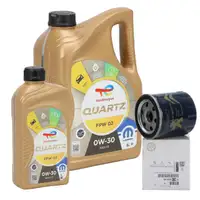 6L 6 liters TOTAL QUARTZ INEO FIRST 0W-30 + ORIGINAL PSA oil filter 9808867880