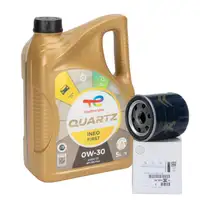 5L 5 Liter TOTAL QUARTZ INEO FIRST 0W-30 + ORIGINAL PSA Ölfilter 9808867880