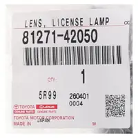 ORIGINAL Toyota Kennzeichenleuchte ohne Leuchtmittel RAV 4 2 3 81271-42050