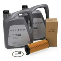 10L ORIGINAL AUDI VW 0W30 Motoröl + Ölfilter A4 A5 A6 A8 Q5 Q7 Phaeton Touareg 2.7-4.2 TDI