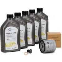 5L ORIGINAL VW Motor&ouml;l 0W30 LONGLIFE III FE 504.00 507.00 + &Ouml;lfilter 04E115561H