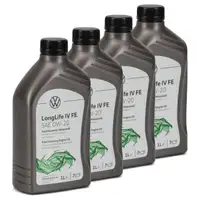 4L 4 liters ORIGINAL VW engine oil Oil 0W-20 LONGLIFE IV FE 508.00 509.00 GS60577C2