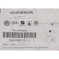 ORIGINAL VW Audi Seat Skoda Bremsbeläge Golf 7 Passat B7 B8 Tiguan A3 S3 vorne 7N0698151J