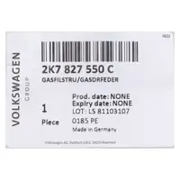 2x ORIGINAL VW Heckklappend&auml;mpfer Grand California Caddy 4 5 hinten 2K7827550C