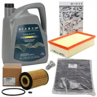 ORIGINAL AUDI VW filter set, 3 pieces + 5L 0W30 engine oil Golf 7 Passat A3 8V Q2 Q3 1.6/2.0 TDI