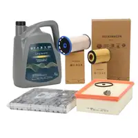 ORIGINAL AUDI VW filter set, 4 pieces + 5L 0W30 engine oil Golf 7 Passat A3 8V Q2 Q3 1.6/2.0 TDI