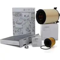 ORIGINAL VW filter set, 3-piece, Golf 5, Passat B6, A3 8P, Leon 1P, Superb 2, 1.4 TSI, 122/125 hp