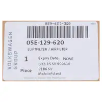 ORIGINAL Audi VW Seat Luftfilter A3 8Y Golf 8 Caddy 5 Multivan T7 Leon 1.5 1TC 05E129620