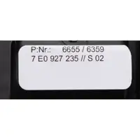 ORIGINAL VW Taster Drucktaster Griff Betätigung Heckklappe Transporter T6 T7 7E0927235