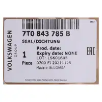ORIGINAL VW T&uuml;rdichtung Gummidichtung Schiebet&uuml;r Multivan California T7 links 7T0843785B