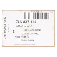 ORIGINAL VW Drehfallenschloss Caddy 5 Crafter Transporter T6 hinten links oben 7LA827161