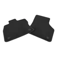 ORIGINAL VW Textilmatten Automatten Fu&szlig;matten Satz 4-tlg Schwarz Rot Golf 8 5G1863011 IQV