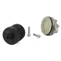 ORIGINAL Volvo Getriebeöl Haldex Kupplung 1 L + VAICO Hydraulikfilter 30787687