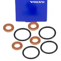 4x ORIGINAL Volvo Dichtungringsatz Einspritzd&uuml;se S40 S60 S80 V40 V50 V60 D3 D4 32363665