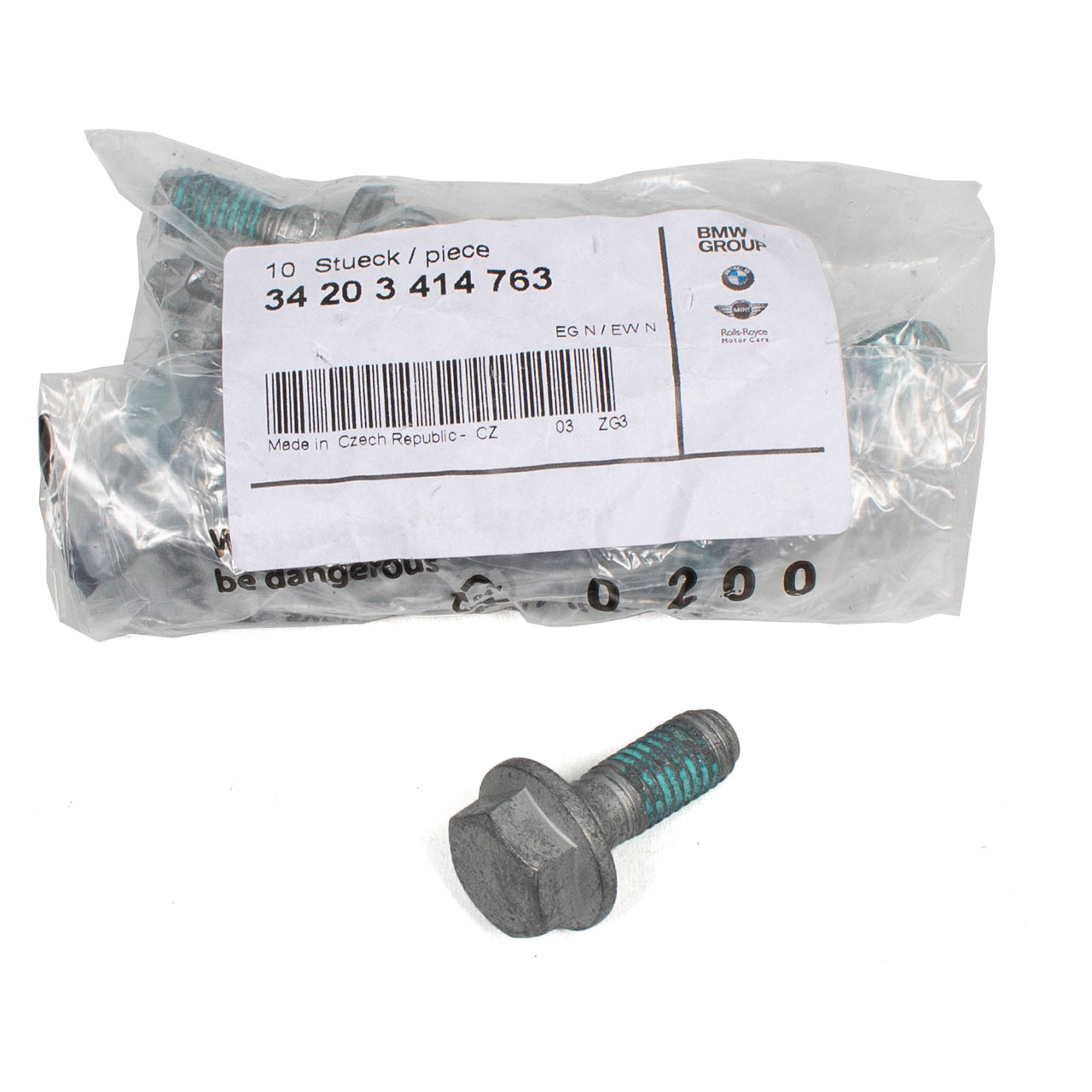 BMW 34203414763 Vis à Gorge D’étrier De Frein, Boulon De