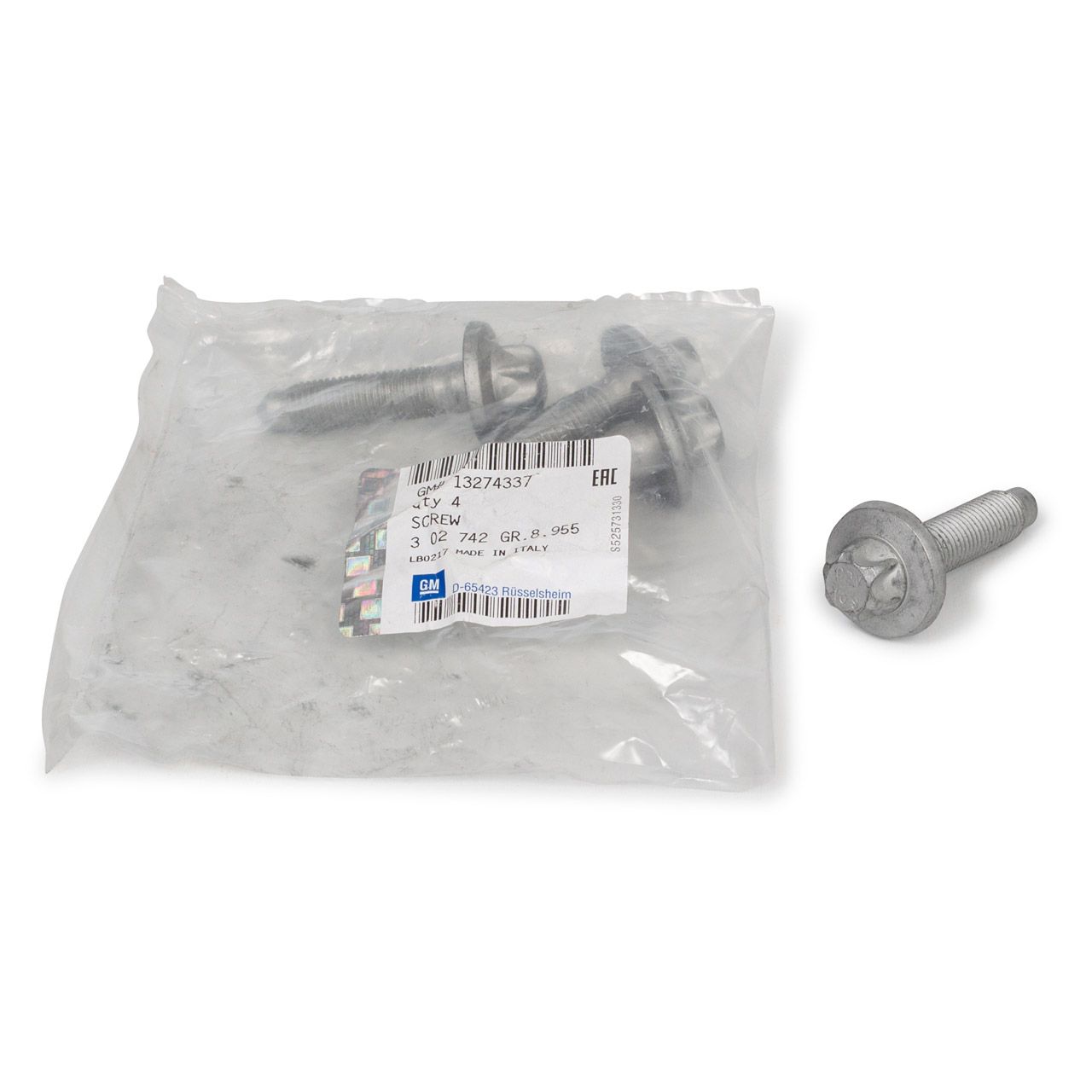 4x ORIGINAL Opel bolt axle body axle carrier M12x45 ADAM CORSA D E 13274337