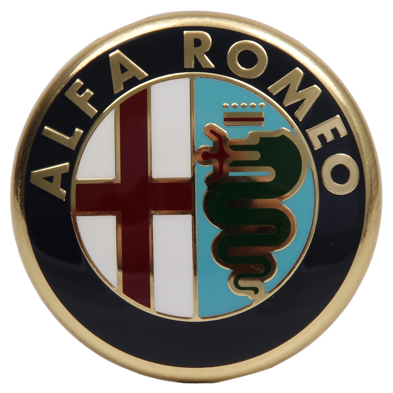 4x Radkappe Alfa Romeo Mito 2016 Logo Zentrum Cap Nabendeckel Original 