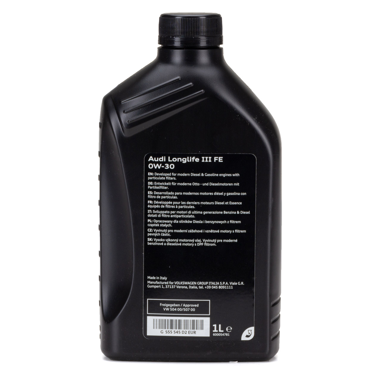 ORIGINAL AUDI Motoröl Öl Longlife 3 III SAE 0W-30 504.00 507.00 GS55545D2 - 1L