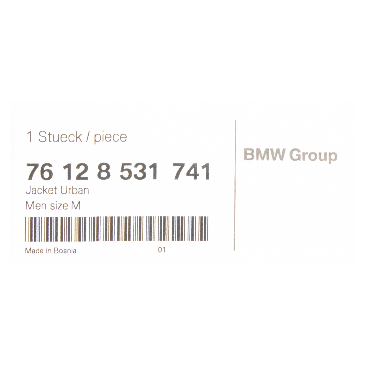 ORIGINAL BMW Motorrad Jacke BLOUSON URBAN Größe M 76128531741