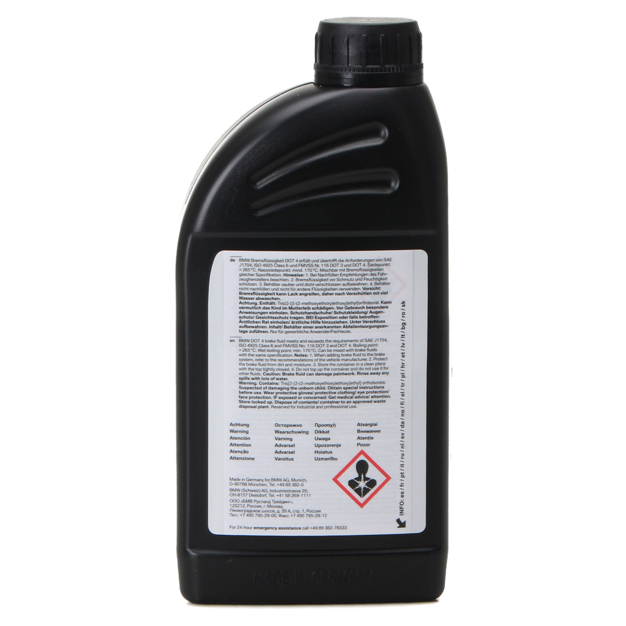 ORIGINAL BMW Bremsflüssigkeit DOT4 LV Niederviskos 1L 1 Liter 83132405977