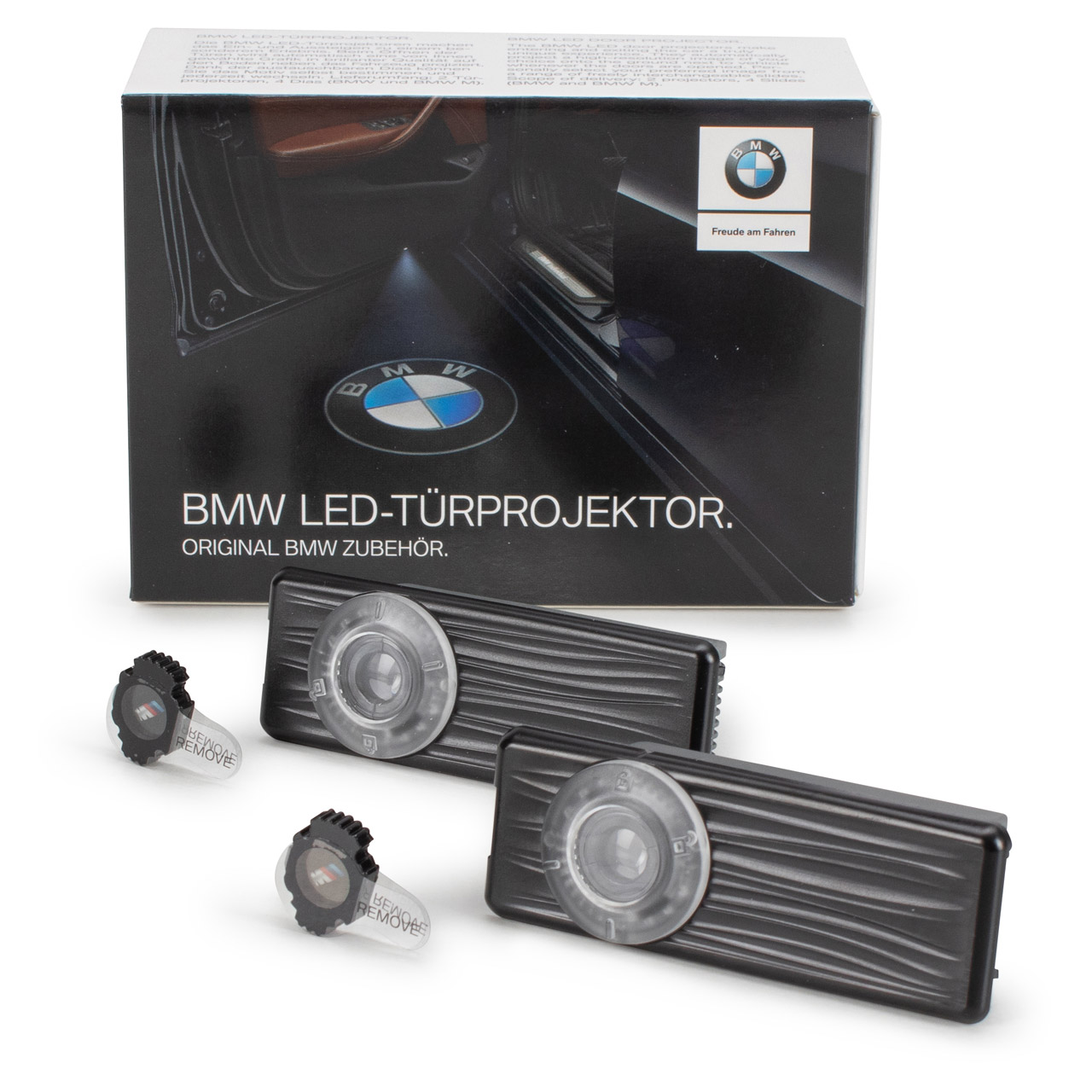 ORIGINAL BMW LED Türprojektoren Einstiegsleuchte BMW Logo BMW M Logo 68mm 63312468386