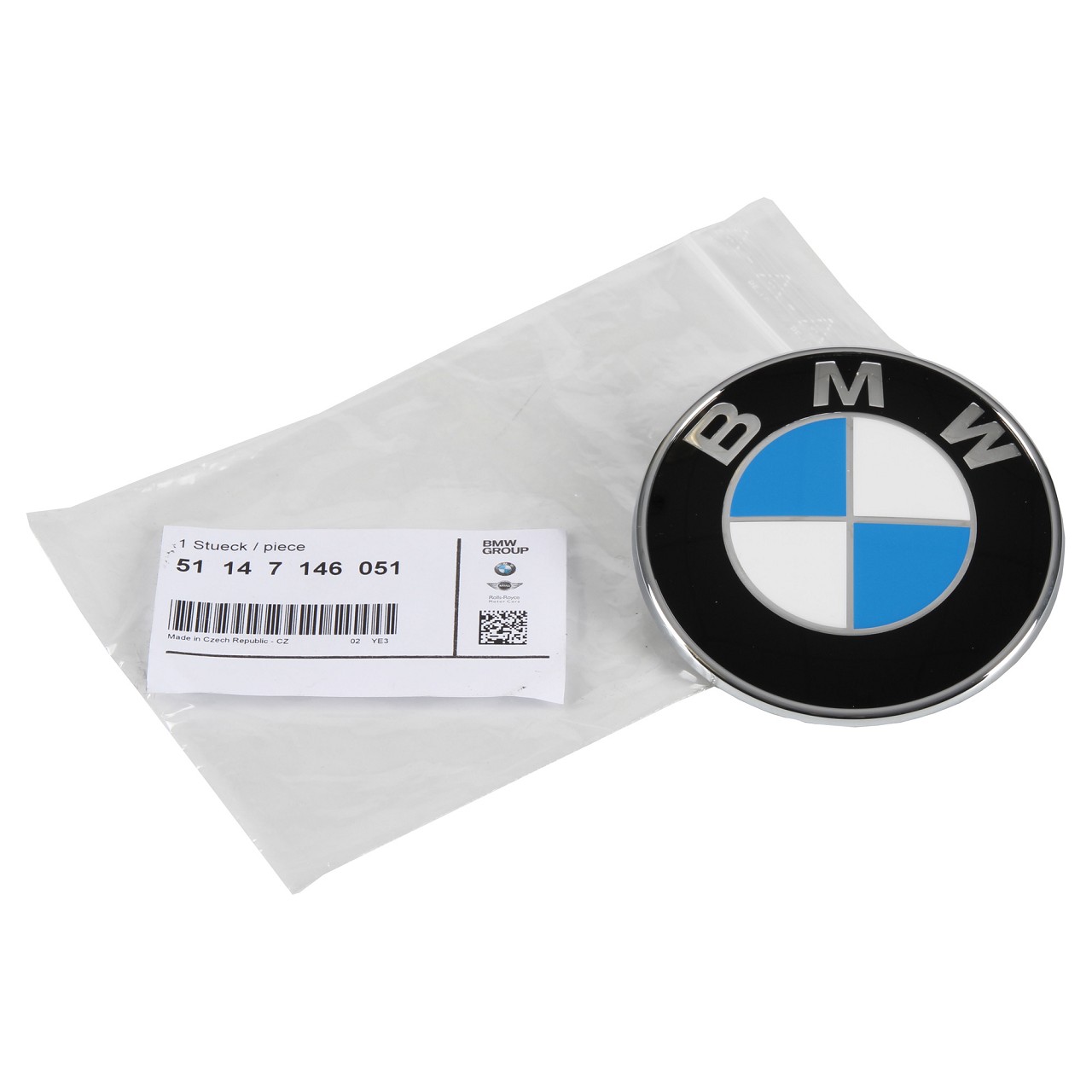 ORIGINAL BMW Emblem Plakette Logo Heckklappe 51147146051 für er COUPE E92