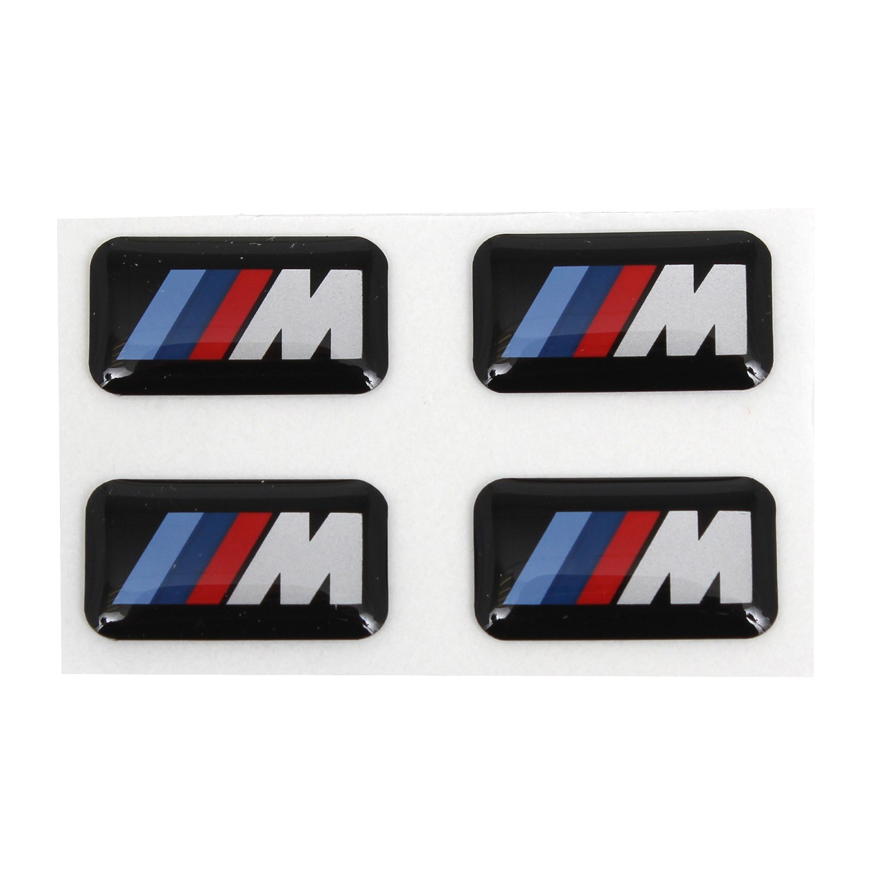 4x ORIGINAL BMW Emblem Plakette Aufkleber M-Zeichen Alufelgen 36112228660