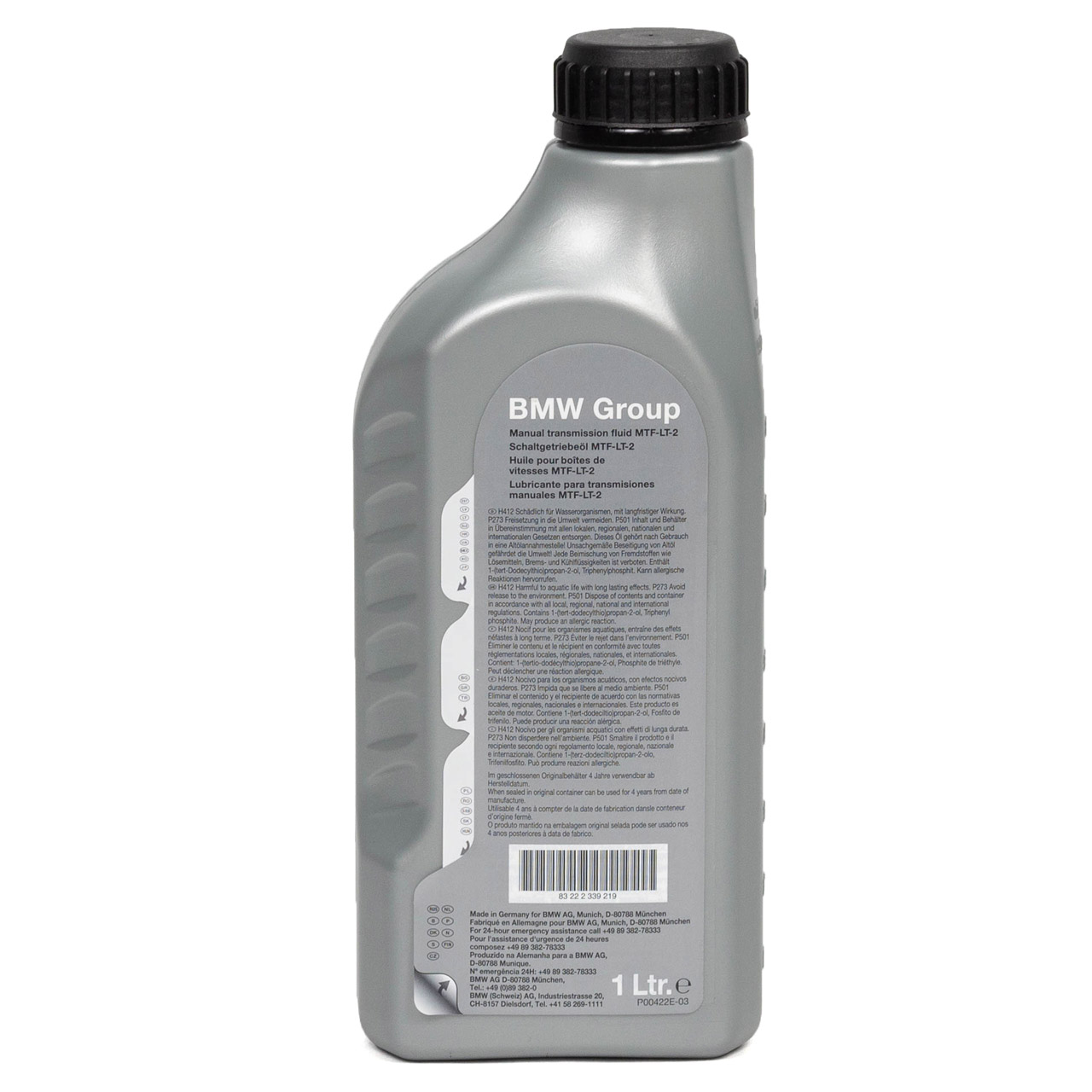 1L 1 Liter ORIGINAL BMW Schaltgetriebeöl Getriebeöl MTF-LT-2 83222339219