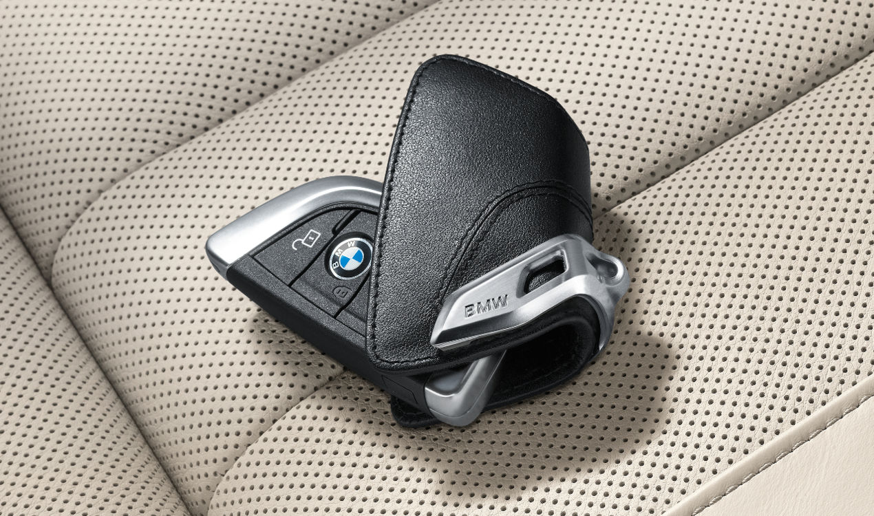 ORIGINAL BMW Schlüsseletui Schlüsseltasche Key-Bag Leder Schwarz 82292344033