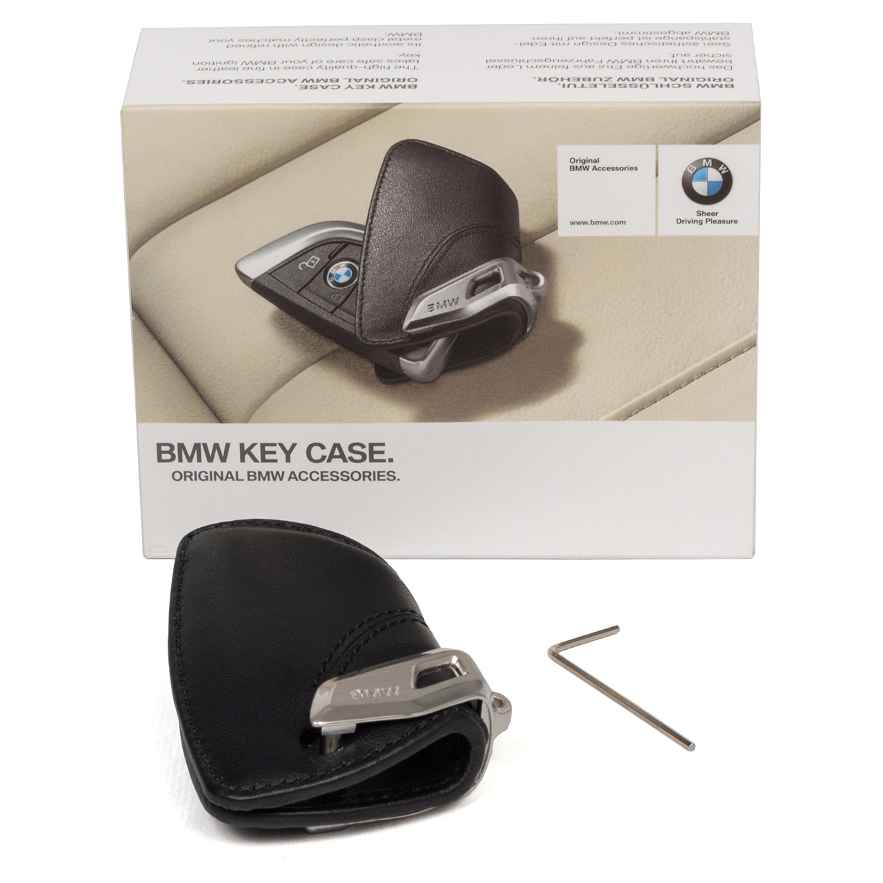 ORIGINAL BMW Schlüsseletui Schlüsseltasche Key-Bag Leder Schwarz