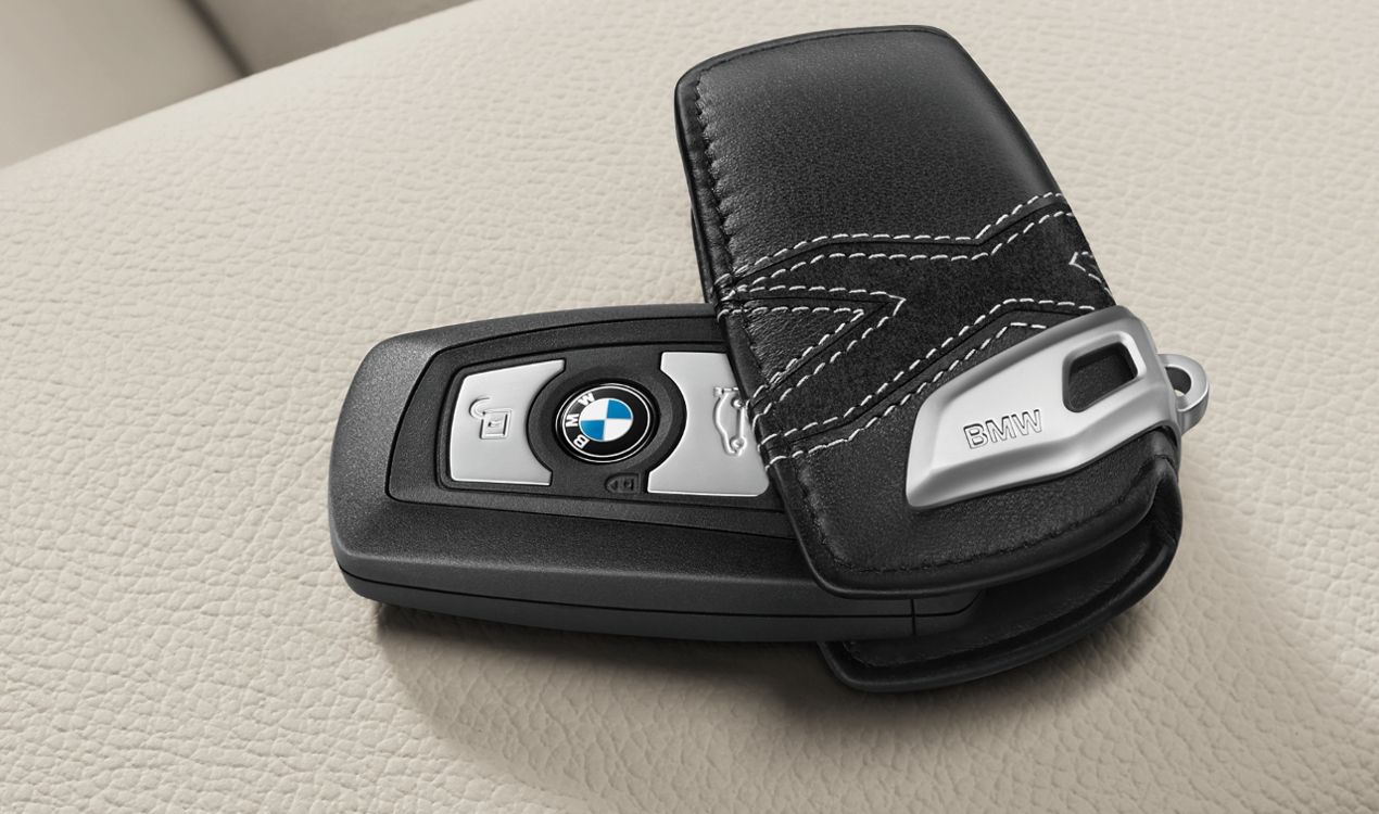 ORIGINAL BMW Schlüsseletui Key Case X Line Leder Schwarz 82292355521