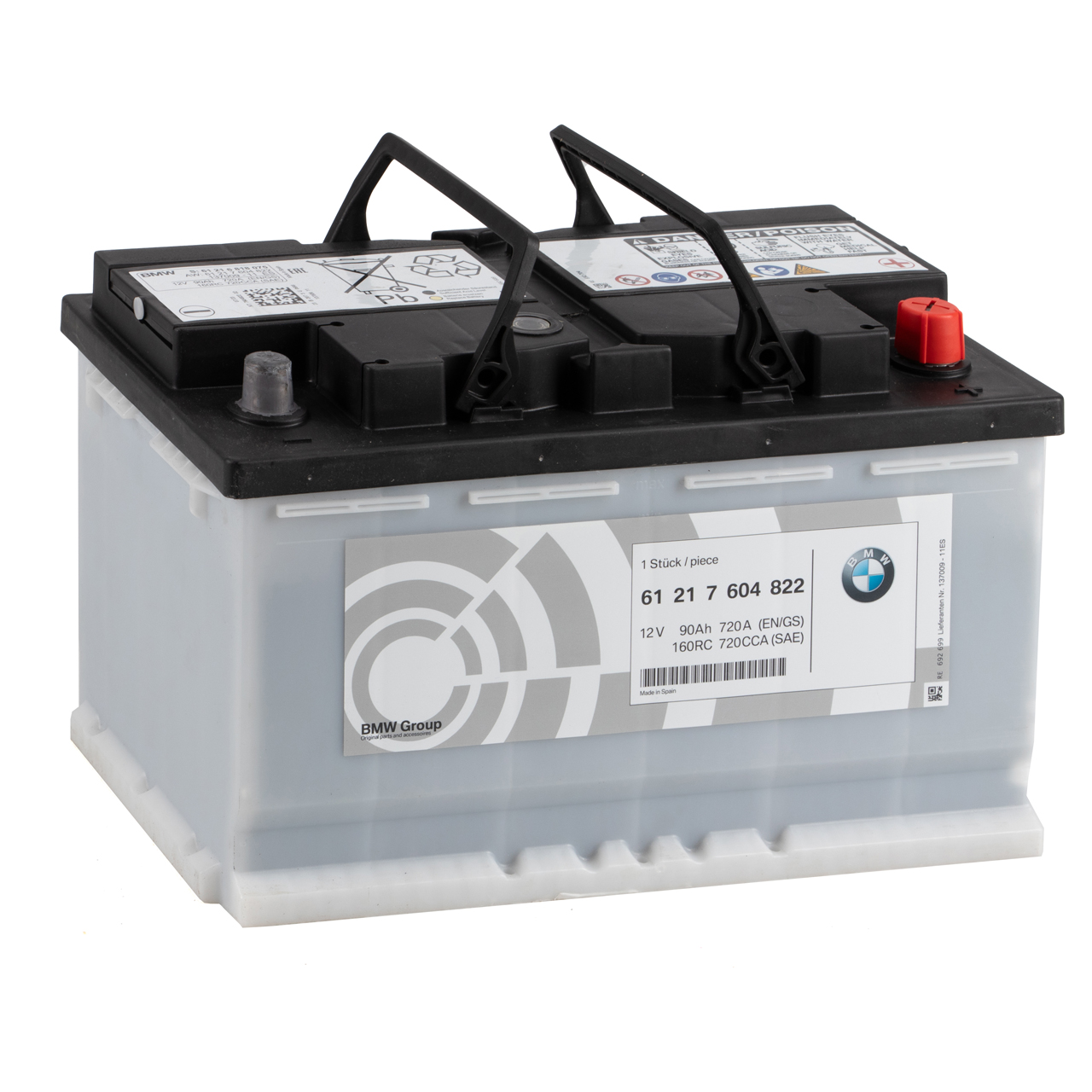 ORIGINAL BMW Autobatterie Batterie Starterbatterie 12V 90Ah 720A